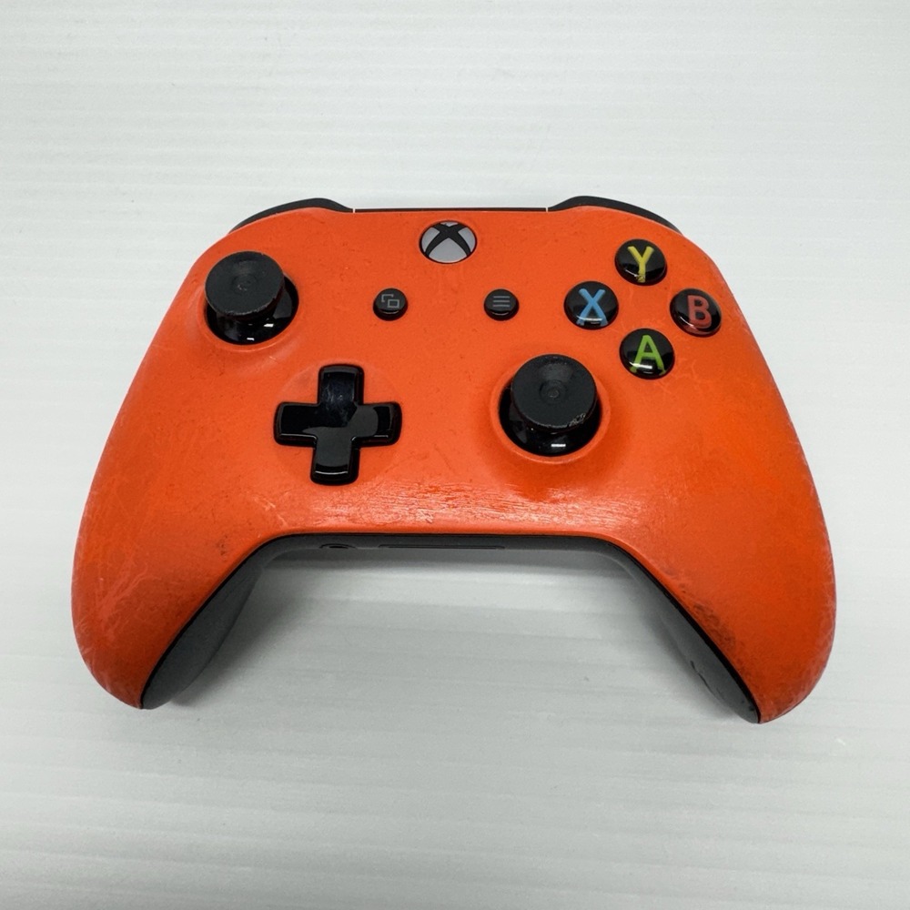 Xbox One Wireless Controller 1708 Orange Black Tested Read Description